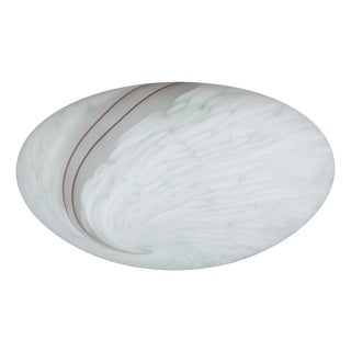 Modern Spiral Satin Murano Glass Ceiling Lamp, 1970s For Sale