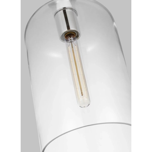 Kate Spade Kate Spade by Visual Comfort Studio Monroe Cylinder Pendant, Polished Nickel For Sale - Image 4 of 5