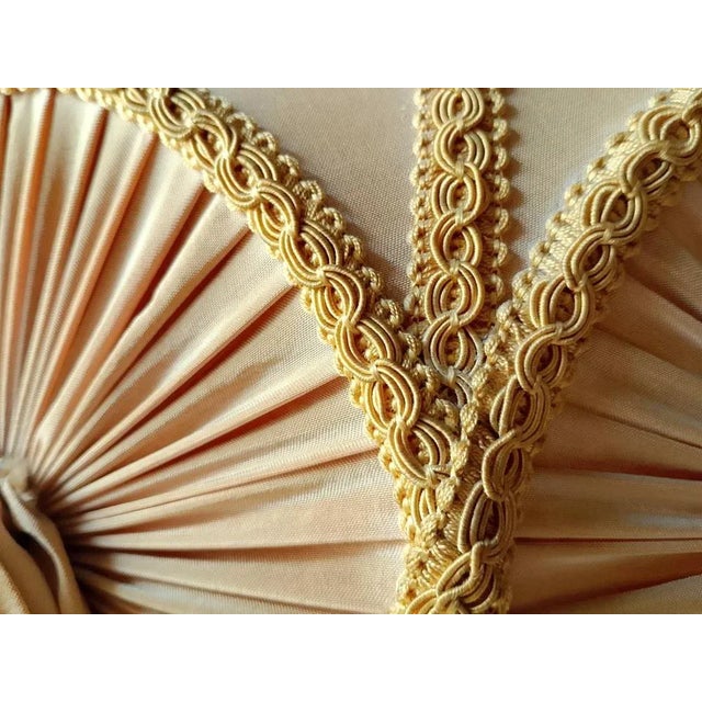 Textile Handcrafted Pendant Lamp with Fringes on the Bottom, 1960s For Sale - Image 7 of 12