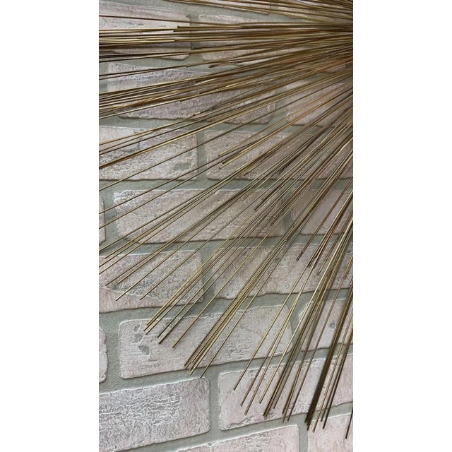 Metal Mic Century Modern Nickel Sea Urchin/Pom-Pom Wall Sculpture Attributed to Curtis Jeré For Sale - Image 7 of 9