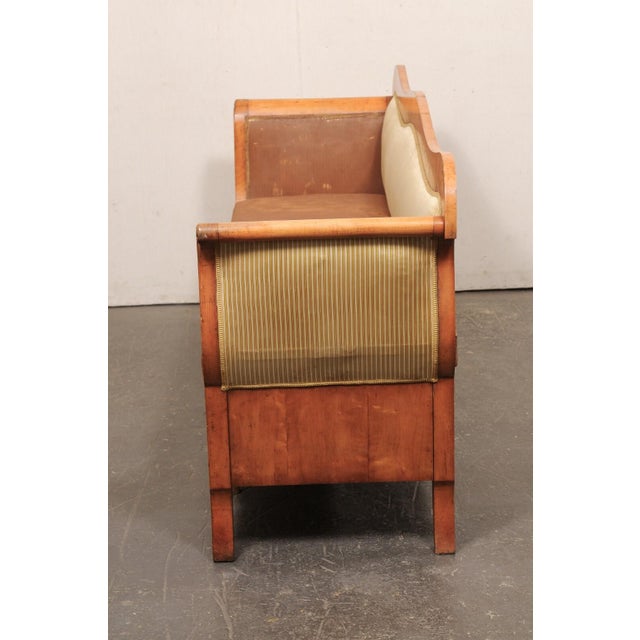 Mid-Century Modern Mid 19th Century Swedish Biedermeier Curly Birch Sofa For Sale - Image 3 of 10