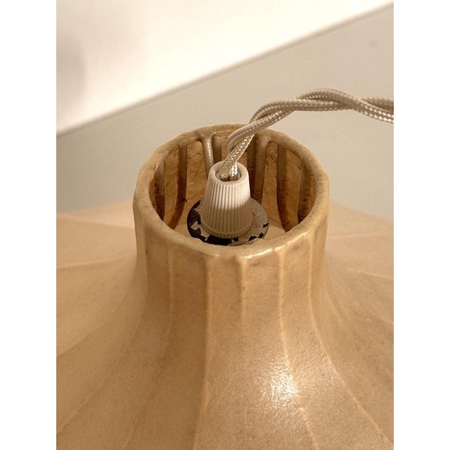 Cocoon Pendant Light attributed to Friedel Wauer for Goldkant Leuchten, 1960s For Sale - Image 12 of 14