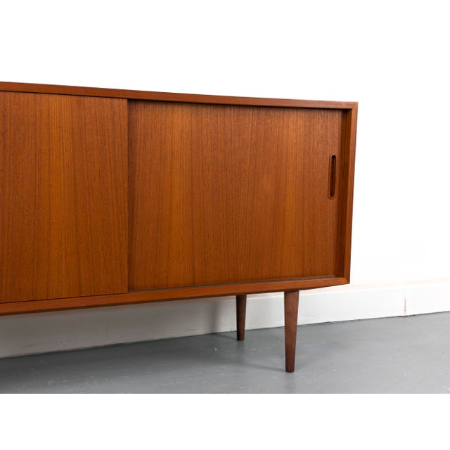 Contemporary Danish Teak Sideboard by Carlo Jensen for Hundevad & Co., 1960s For Sale - Image 3 of 18