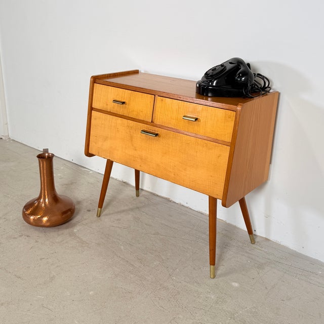 Small Mid-Century Modern Telephone Bench, 1960s For Sale - Image 3 of 9