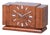 Art Deco Table Clock in Walnut, Czech, 1920s For Sale