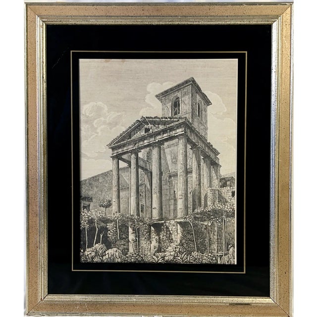 Giovanni Piranesi's "The Temple of Hercules" Engraving, Framed For Sale - Image 9 of 9