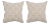 Bonez Aluminum 22x22 Pillow, A Pair For Sale
