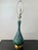 Mid-Century Modern Green Malachite Teardrop Design Table Lamp W Custom Shade For Sale - Image 16 of 16