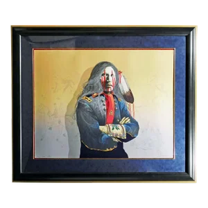 1990s j.d. Challenger "Morning Star" Hand Signed Art Serigraph on Paper Framed
