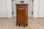 Italian 19th Century Walnut Bedside Table with Drawer over Door, Carved Motifs For Sale - Image 4 of 10