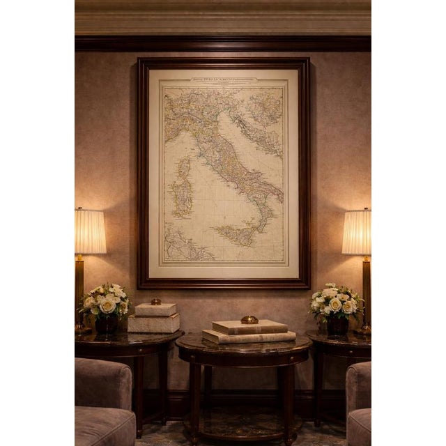 Antique Map of Ancient Italy – Roman Peninsula & Sicily, Engraving c.1818 Elegant antique map depicting ancient Italy,...