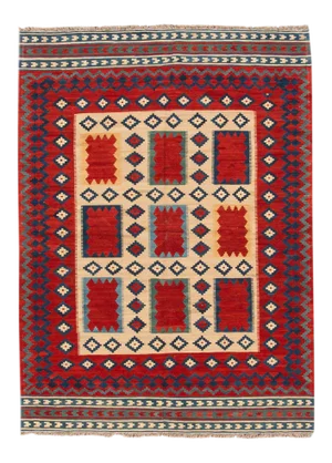21st Century Modern Persian Kilim Rug, 5'5" X 7'4"
