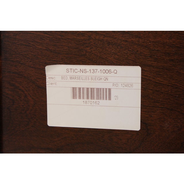 Nichols & Stone by Stickley Cherry Queen Size Sleigh Bed For Sale - Image 18 of 18