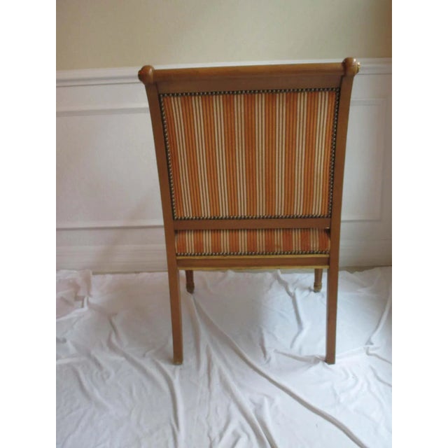 Gold Vintage Gilded Accent Chair For Sale - Image 8 of 11