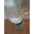 Large 18 in Mid Century Murano Glass crane heron circa 1950 By Fratelli Toso For Sale - Image 9 of 11