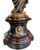 Pair French Neoclassical Bronze, Dor'e Bronze & Belgique Noir Candelabra, Now Electrified, Ca. 1870 For Sale In Washington DC - Image 6 of 14