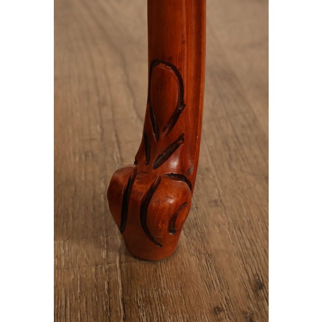 Brown French Louis XV Style Marquetry Inlaid Nightstand For Sale - Image 8 of 18