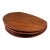 1960s Teakwood Snack Plates Lunning Inc Denmark- Set of 5 For Sale