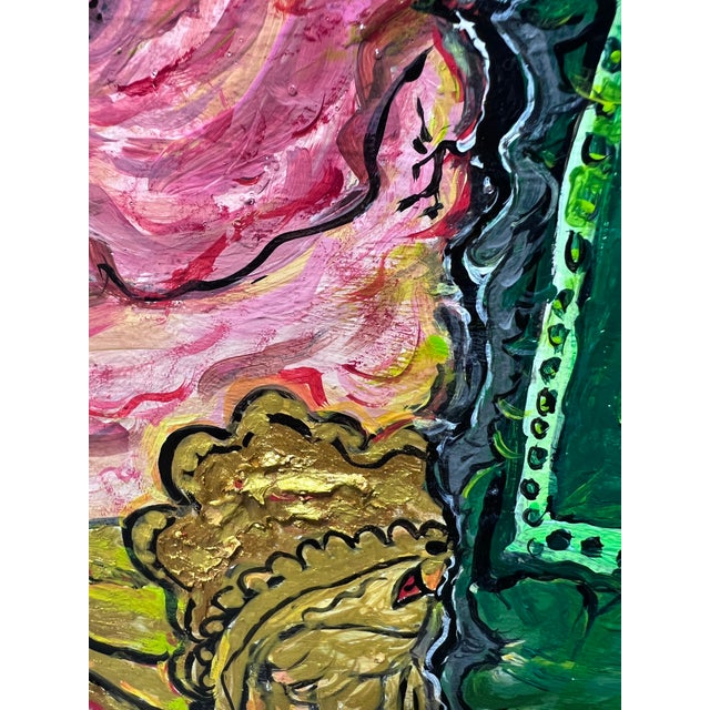Paint One-of-a-Kind Large Painting on Board by Serg Graff "Caricature". Coa Attached For Sale - Image 7 of 13