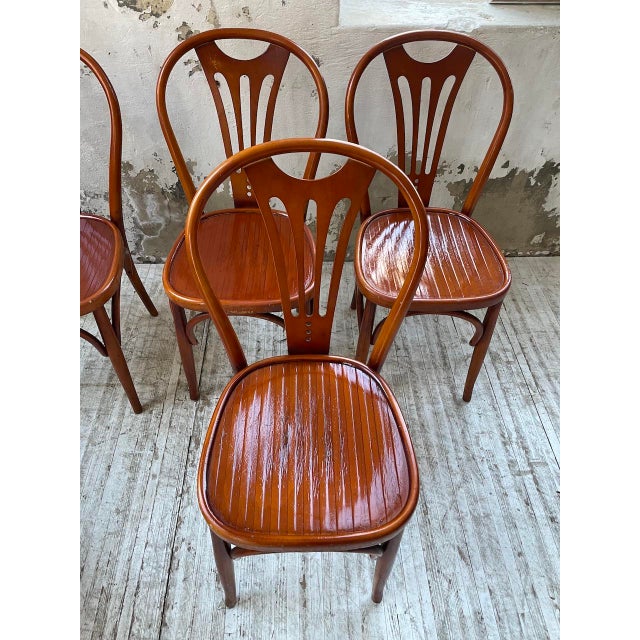 Vintage Bistro Chairs, 1950s, Set of 6 For Sale - Image 6 of 18