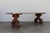 Vintage 1980s Custom French Style Solid Cedar Dining Table With Ornately Carved Pedestal Bases For Sale - Image 15 of 18