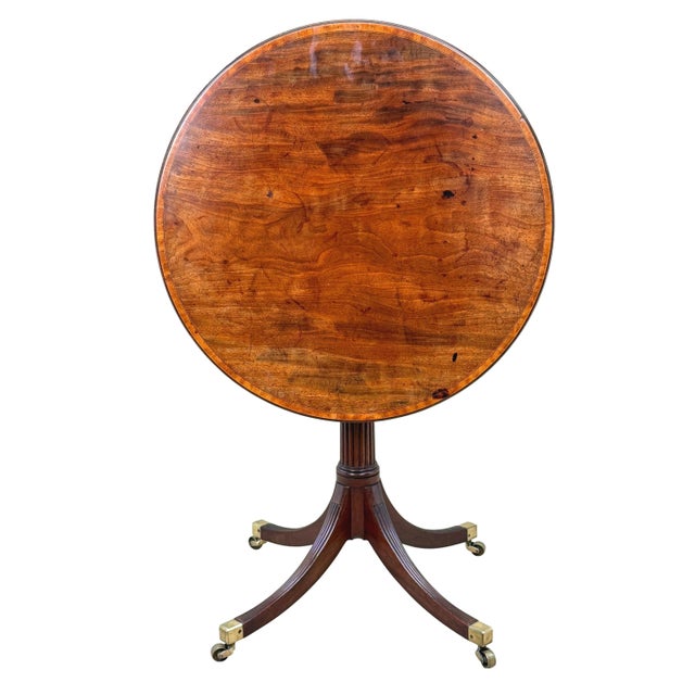 18th Century George III Mahogany Circular Lamp Table, 1790 For Sale - Image 9 of 12
