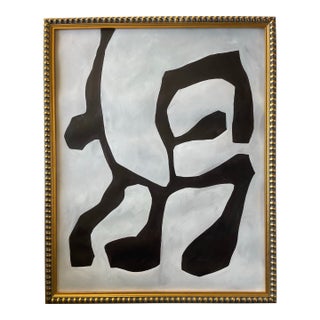 2026 "Bisogno" Abstract Botanical Painting on Paper by Artist r.k. Red For Sale