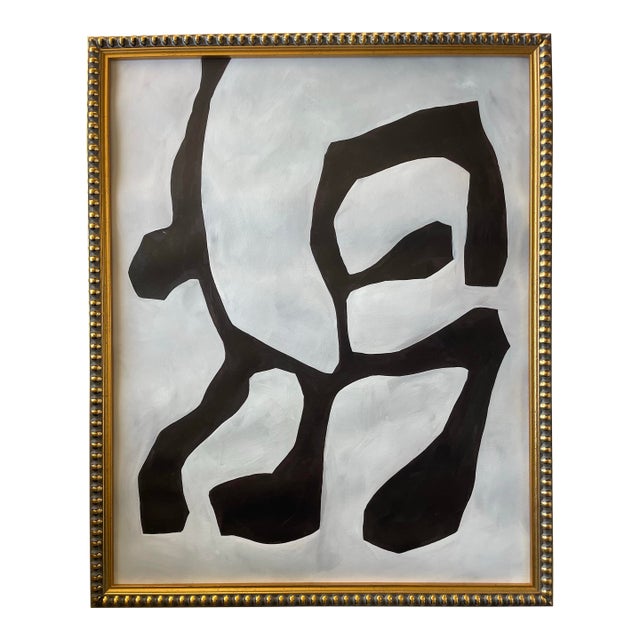 2026 "Bisogno" Abstract Botanical Painting on Paper by Artist r.k. Red For Sale