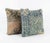 Mid-Century Modern Bohemian Turkish Rug Pillow Cover 16'' X 16'' - Set of Two For Sale - Image 3 of 4