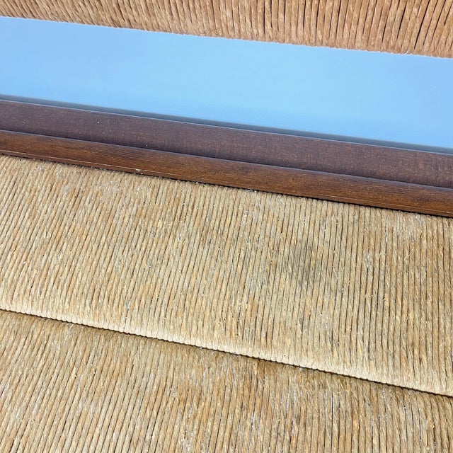 Light Yellow Provençal Bench with Backrest and Integrated Storage, 1960 For Sale - Image 8 of 10