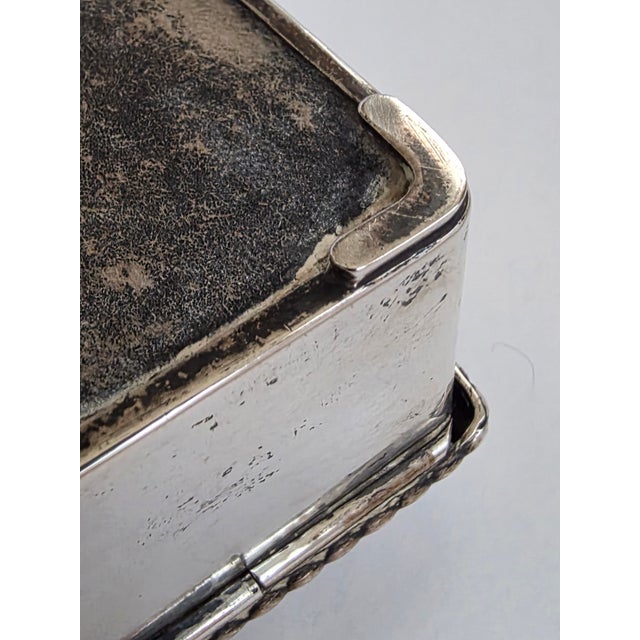 Danish Silver Box by Carl M. Cohr 83% Silver Purity For Sale - Image 13 of 15