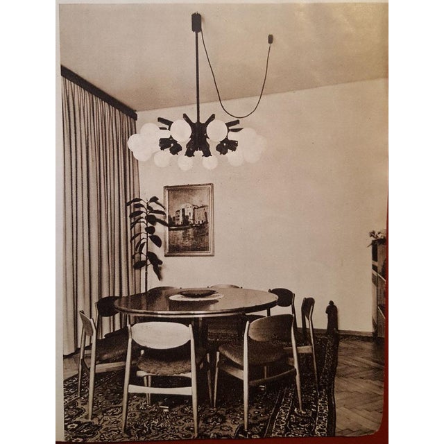 Mid-Century Modern Teak and Fabric Dining Chairs by Leonardo Fiori for Isa Bergamo, 1960s, Set of 5 For Sale - Image 3 of 18