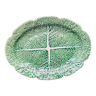 Bordallo Pinheiro Oversized Cabbageware Platter For Sale