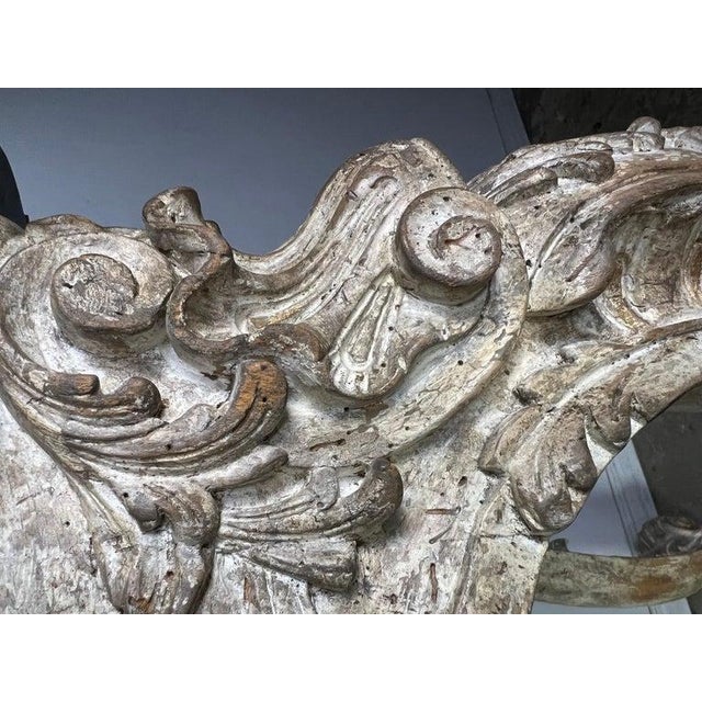 French Carved Louis XV Style Console With Marble Top For Sale - Image 14 of 16