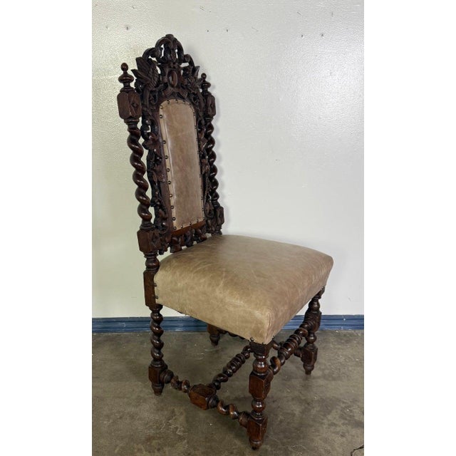 Set of Six 19th C. Renaissance Revival Dining Chairs For Sale - Image 15 of 18