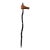 American Folk Art Snake and Hand Cane, 20th Century For Sale