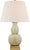 Traditional Chapman & Myers by Visual Comfort Signature Gourd Form Small Table Lamp in Tea Stain with Linen Shade For Sale - Image 3 of 3