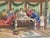 19th Century Italian Oil on Alabaster Painting Pompeian Interior Scene in Ormolu For Sale - Image 15 of 18