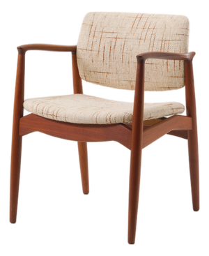 Danish Model 66 Captain's Armhair by Erik Buck for R. Skovgaard Jensen, Ørum, 1950s