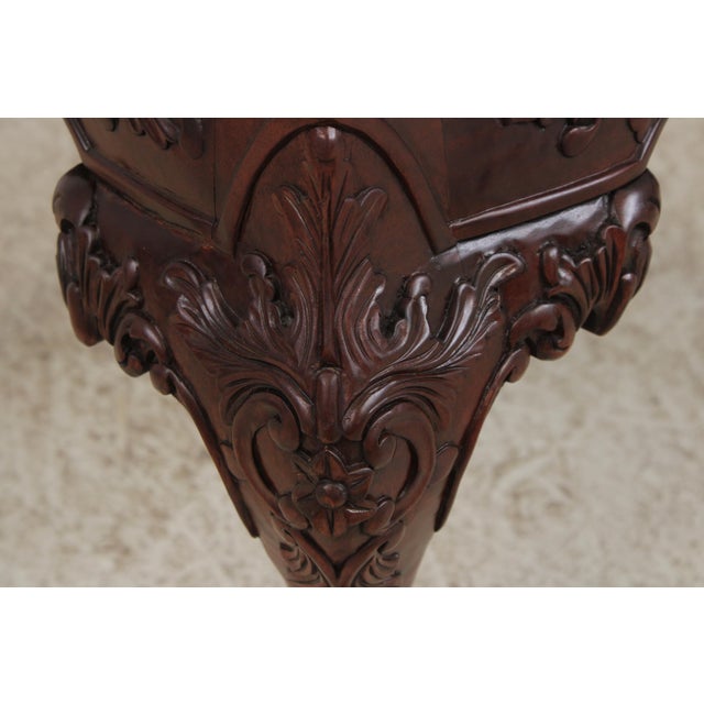 Set of 4 Maitland Smith Georgian Mahogany Armchairs For Sale - Image 9 of 17