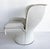 White Joe Colombo Elda Swivel Chair, Fratelli Longhi, White Leather, Fiberglass Shell- 4 Available For Sale - Image 8 of 16