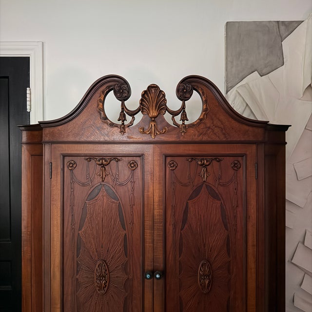 Wood Early 20th Century American Peck Hills Mahogany Cabinet For Sale - Image 7 of 18