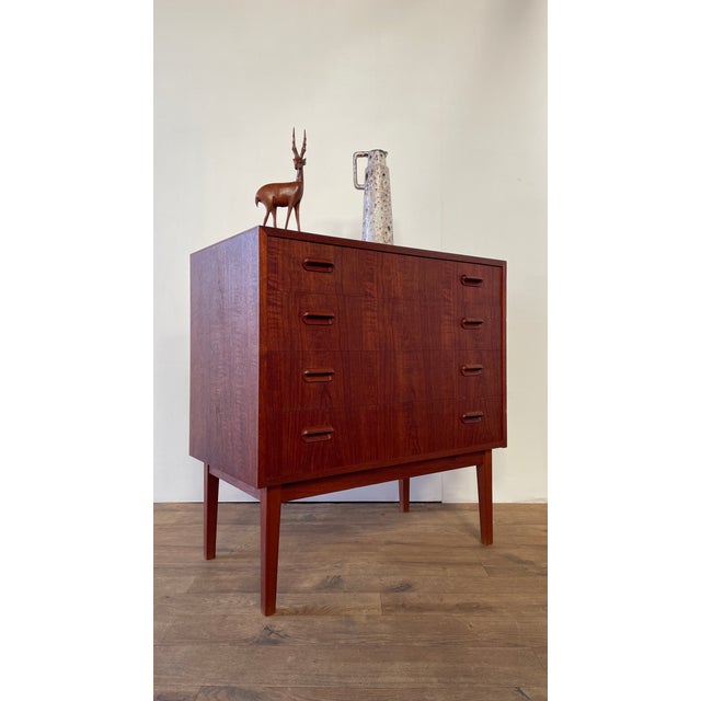Mid-Century Danish Teak Chest of 4 Drawers, Scandinavia, 1960s For Sale - Image 16 of 18