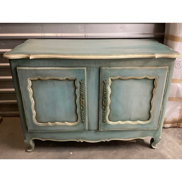Late 19th Century Antique French 19th C. Painted Buffet For Sale - Image 5 of 14