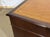 English Mahogany Desk with Drawers and Leather Top, 1950s For Sale - Image 9 of 16