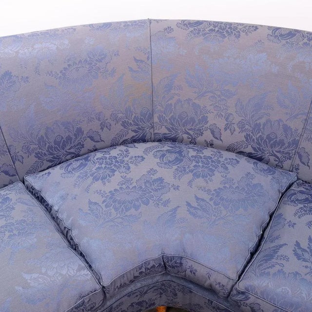 Vintage Corner Sofa in Fabric and Wood, 1950s For Sale - Image 4 of 10