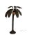Whimsical Vintage Beach House Rattan Palm Tree Floor Lamp sold as found previously owned and used showing normal signs of...