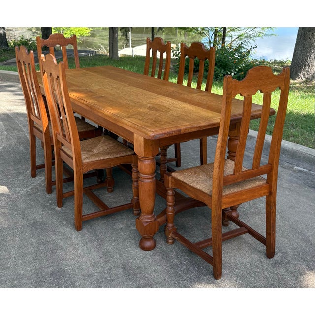 French Country Farm Dining Table For Sale - Image 12 of 12