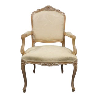 Mid 20th Century Louis XV Style Carved Armchair/Fauteuil For Sale