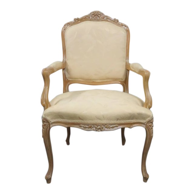 Mid 20th Century Louis XV Style Carved Armchair/Fauteuil For Sale